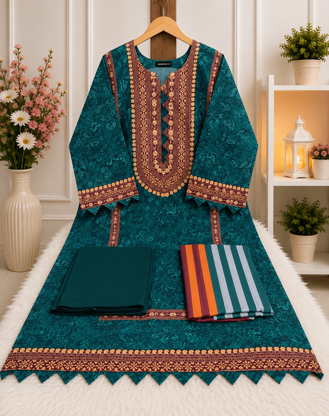 Zamzam Cotton Three Piece 6