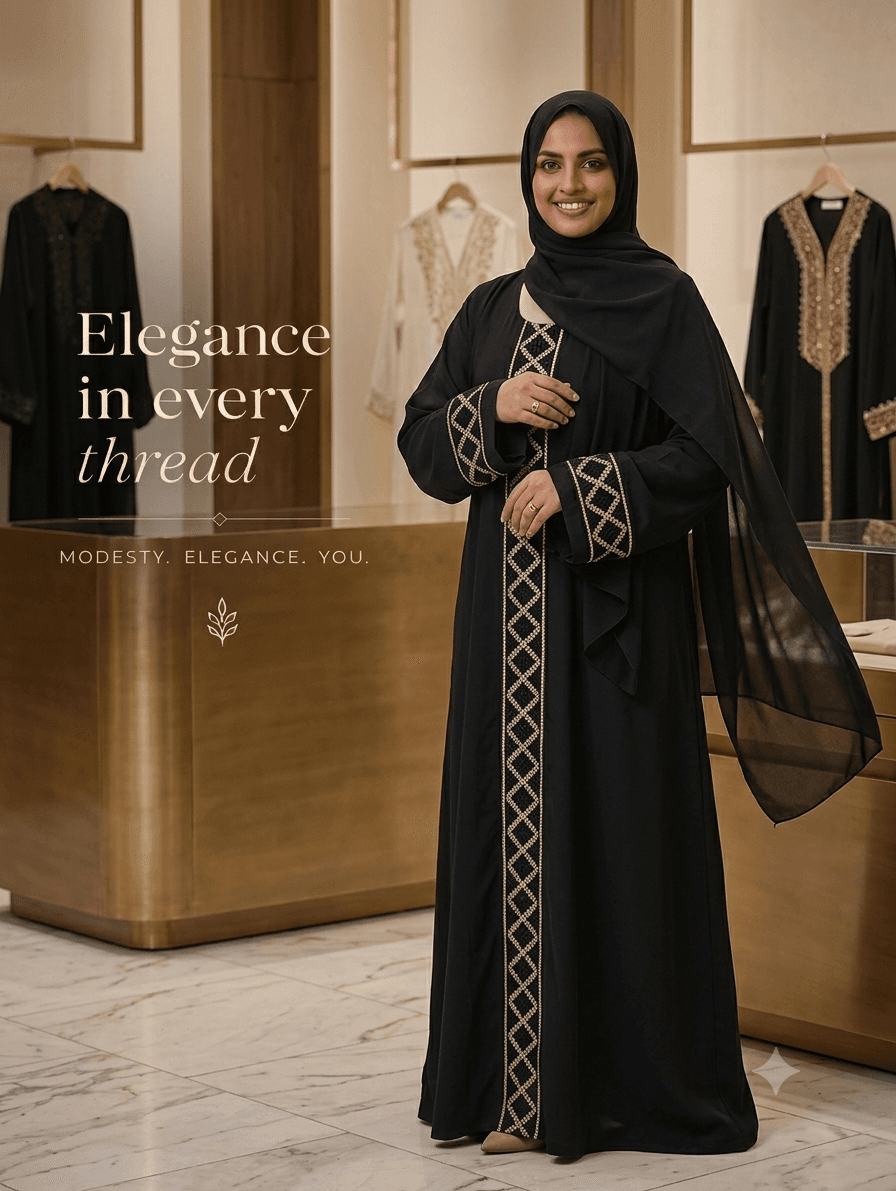 Embroidery Dubai Cherry Borka