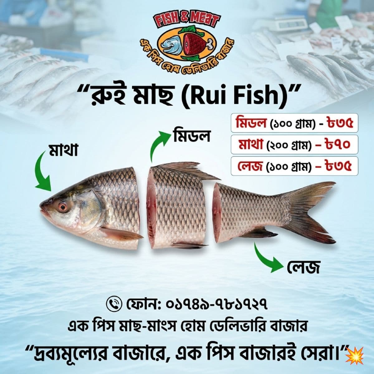 রুই মাছের মিডল