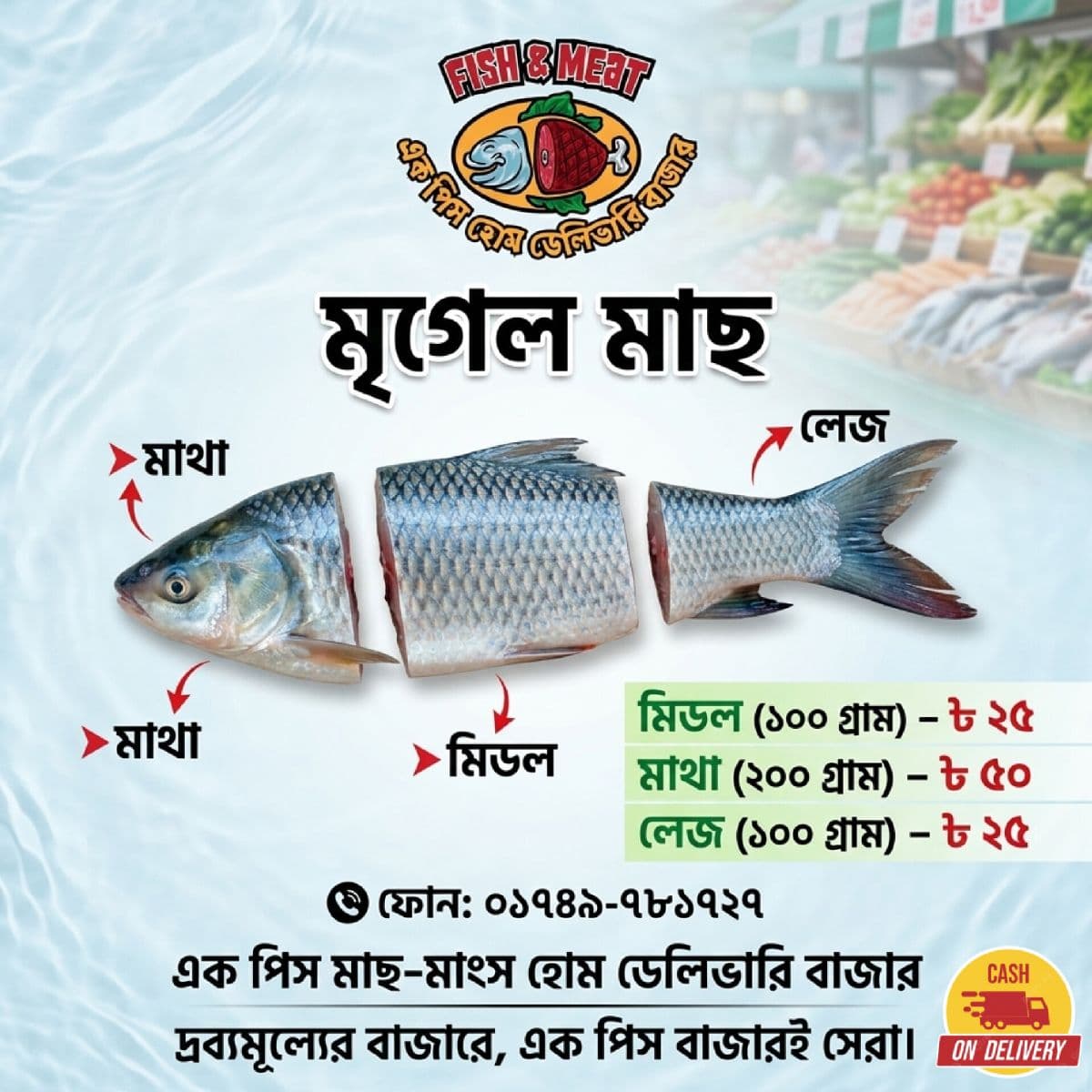 মৃগেল মাছের মিড