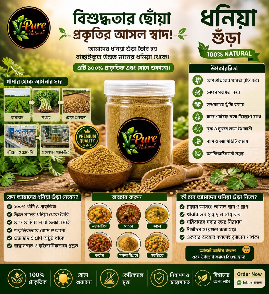 ধনিয়ার গুঁড়া