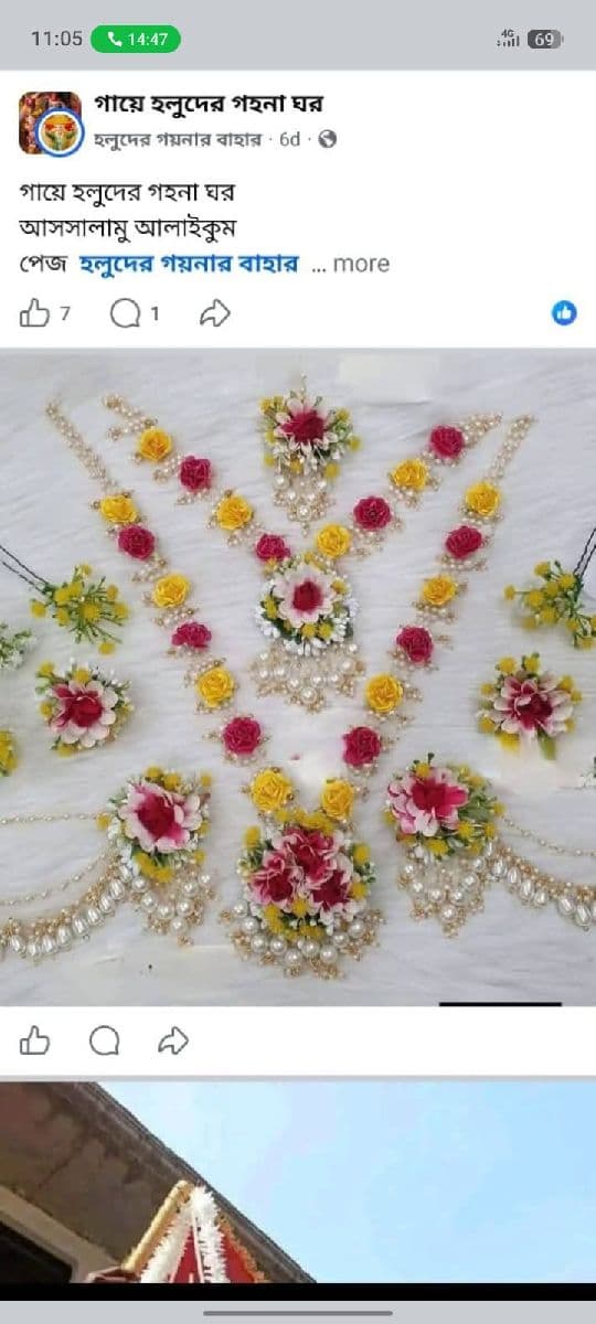 গায়ে হলুদের গয়নার