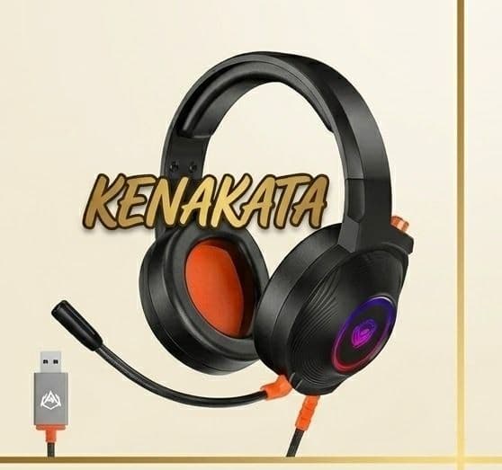 MT-HP012 virtual 7.1 surround sound gaming headset featuring RGB lighting and 50mm drivers.
