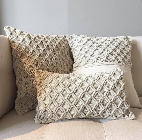 Luxury Handmade Macrame Cushion Cover