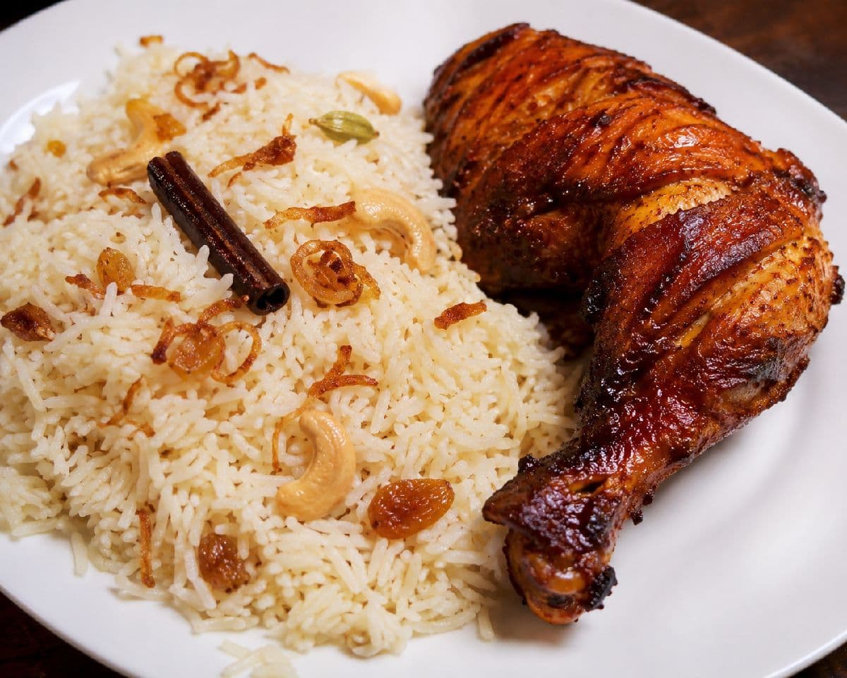 🍽️ পোলাও + রোস্ট