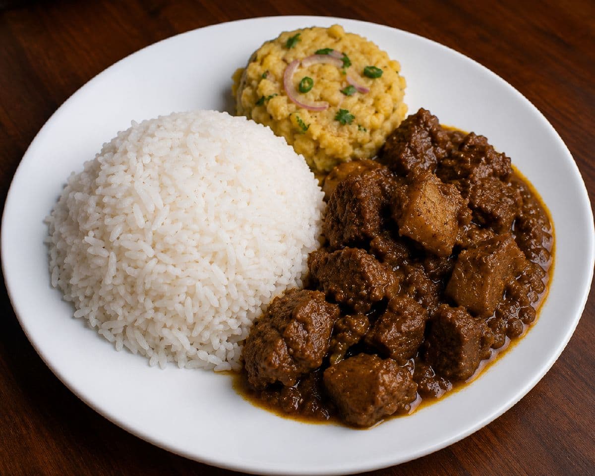 গরুর মাংস ভাত