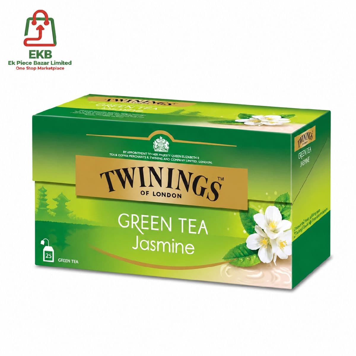 Twinings Green Tea & Lemon 50(±)10gm (25 Tea Bags)