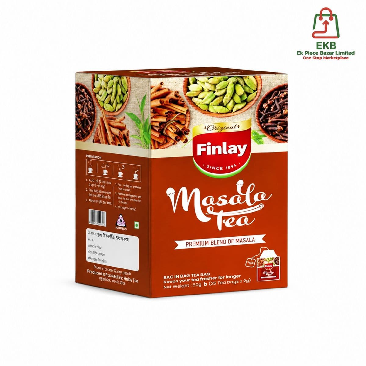 Finlays Masala Tea Bag in Bag 50gm
