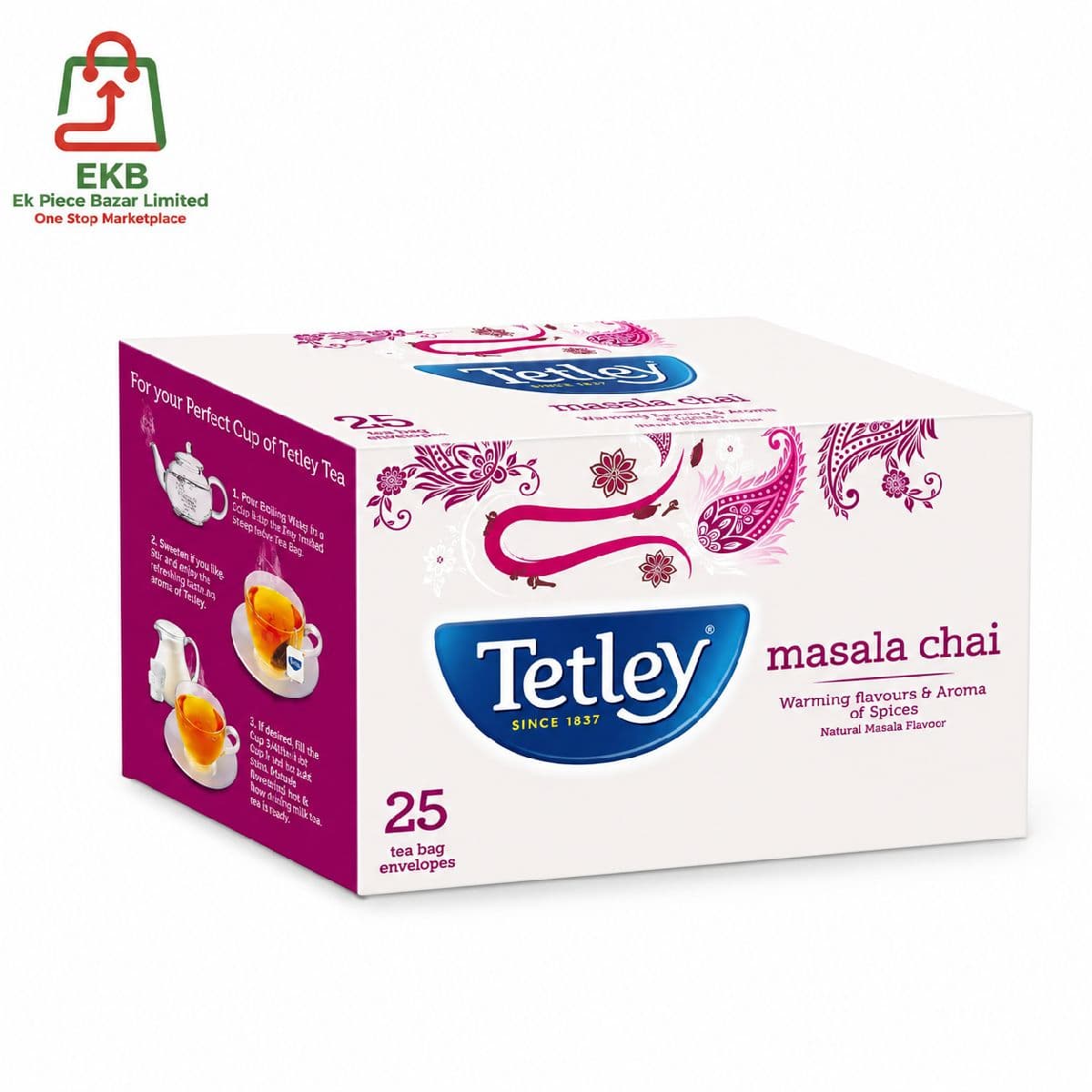 Tetley Flavour Masala Tea (25 Tea Bag)