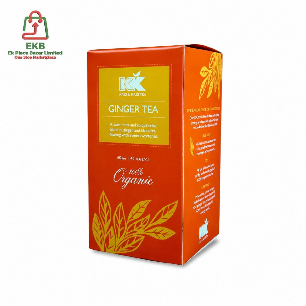 Kazi & Kazi Ginger Tea 60gm (Box)