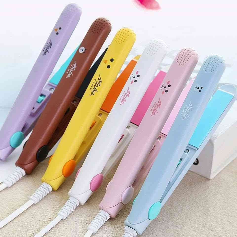 Mini hair straightener 2 in 1