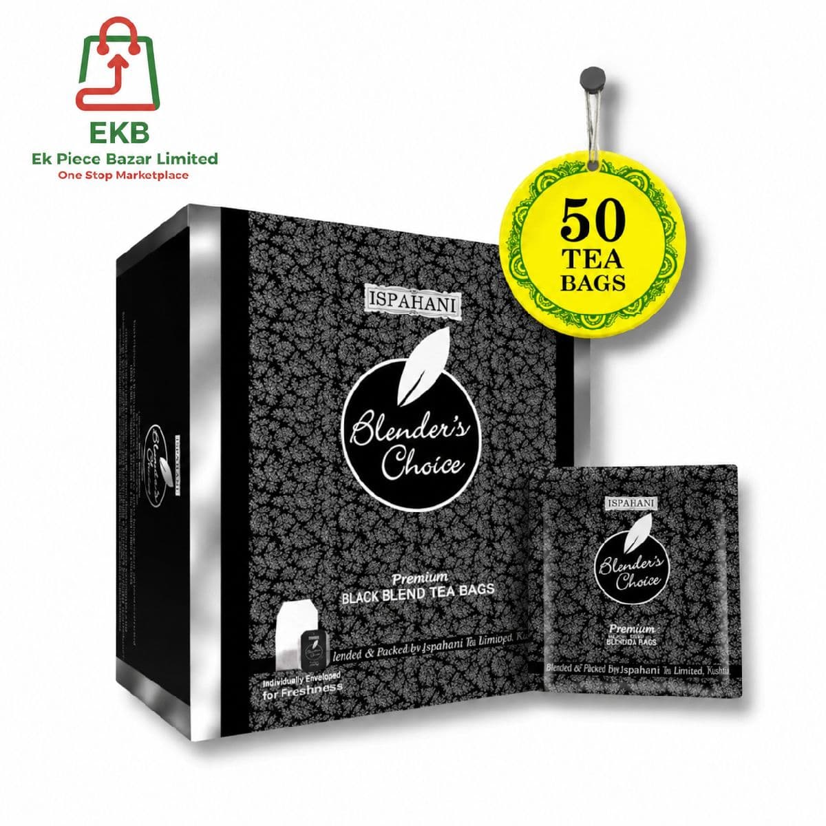 Ispahani Blender's Choice Premium Black Blend Tea Bags (50 Tea Bags)