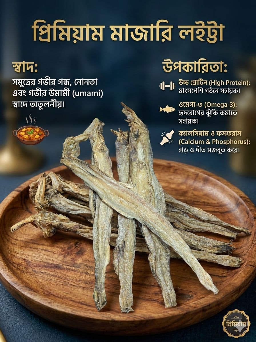 বড় সাইজ প্রিমিয়াম লইট্টা শুঁটকি