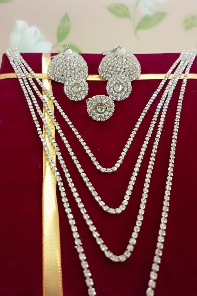 Diamond Look Bridal Set