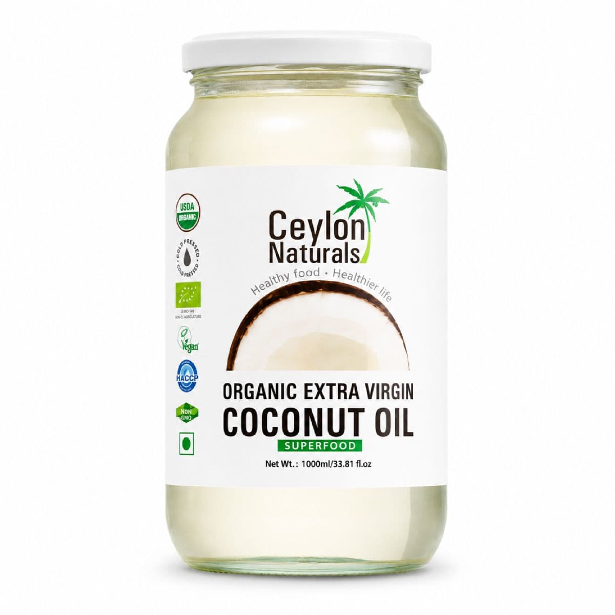 Ceylon Naturals Cold-Pressed Coconut Oil Variant 1