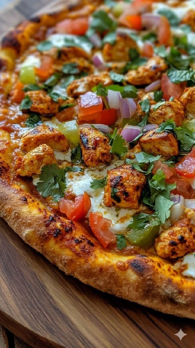 The Everything Chicken Pizza