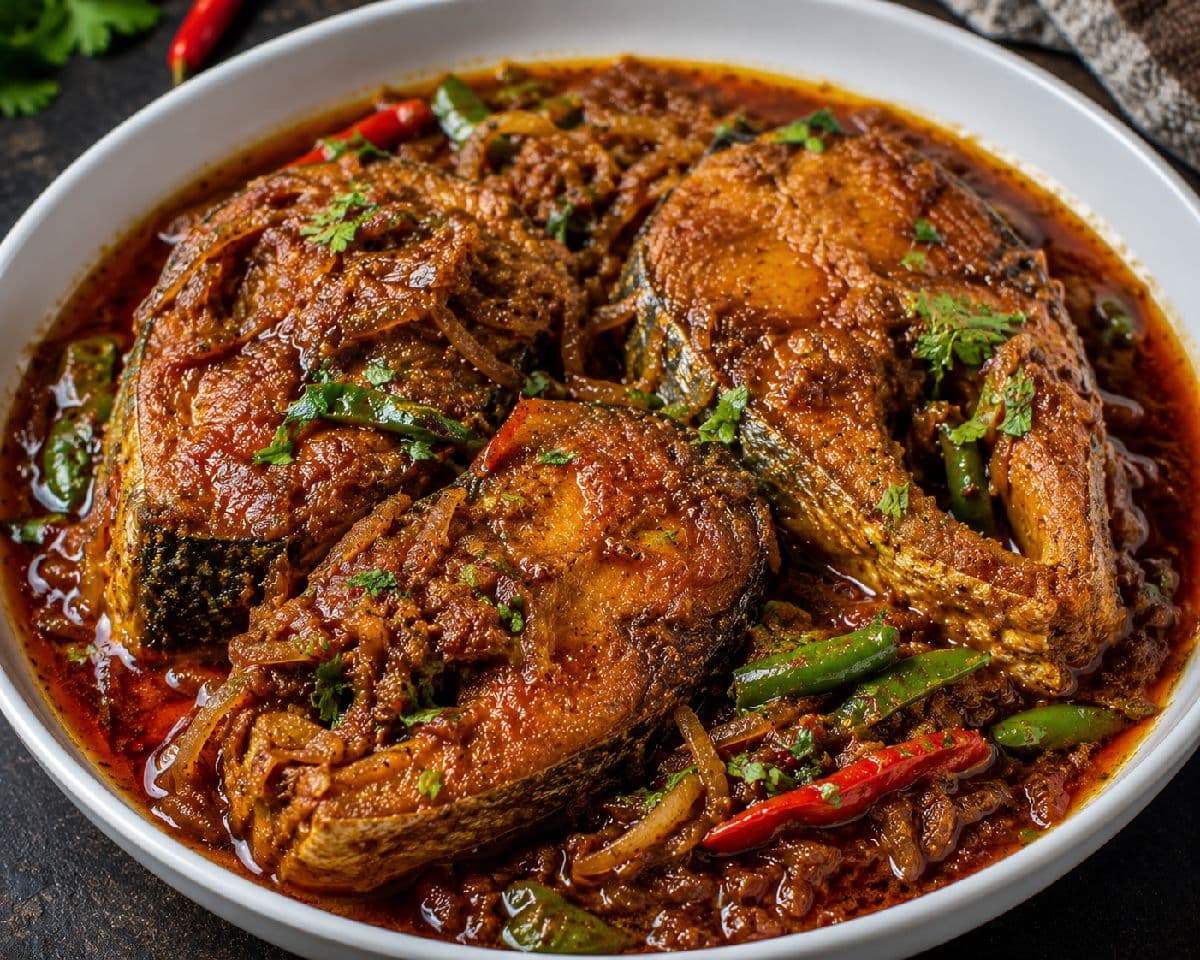 রুই মাছ ভুনা