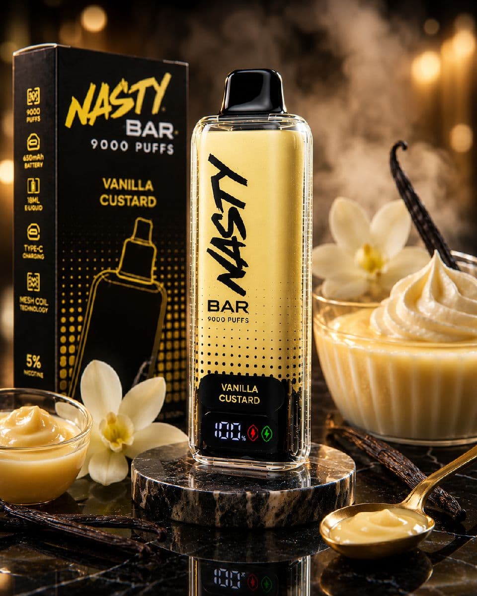 Nasty Bar 9000 Puffs Disposable Vape - Vanilla Custard