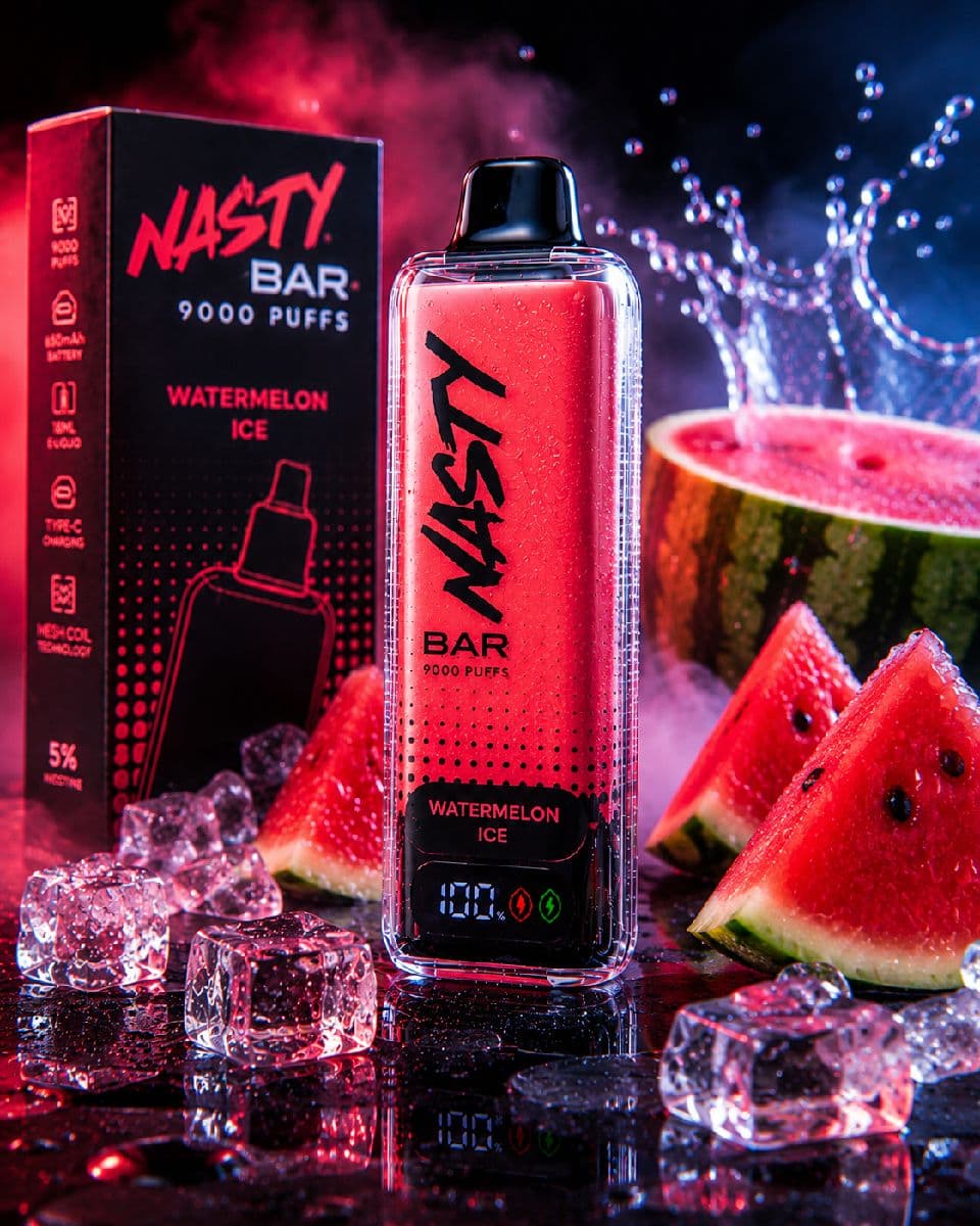 Nasty Bar 9000 Puffs Disposable Vape - Watermelon Ice
