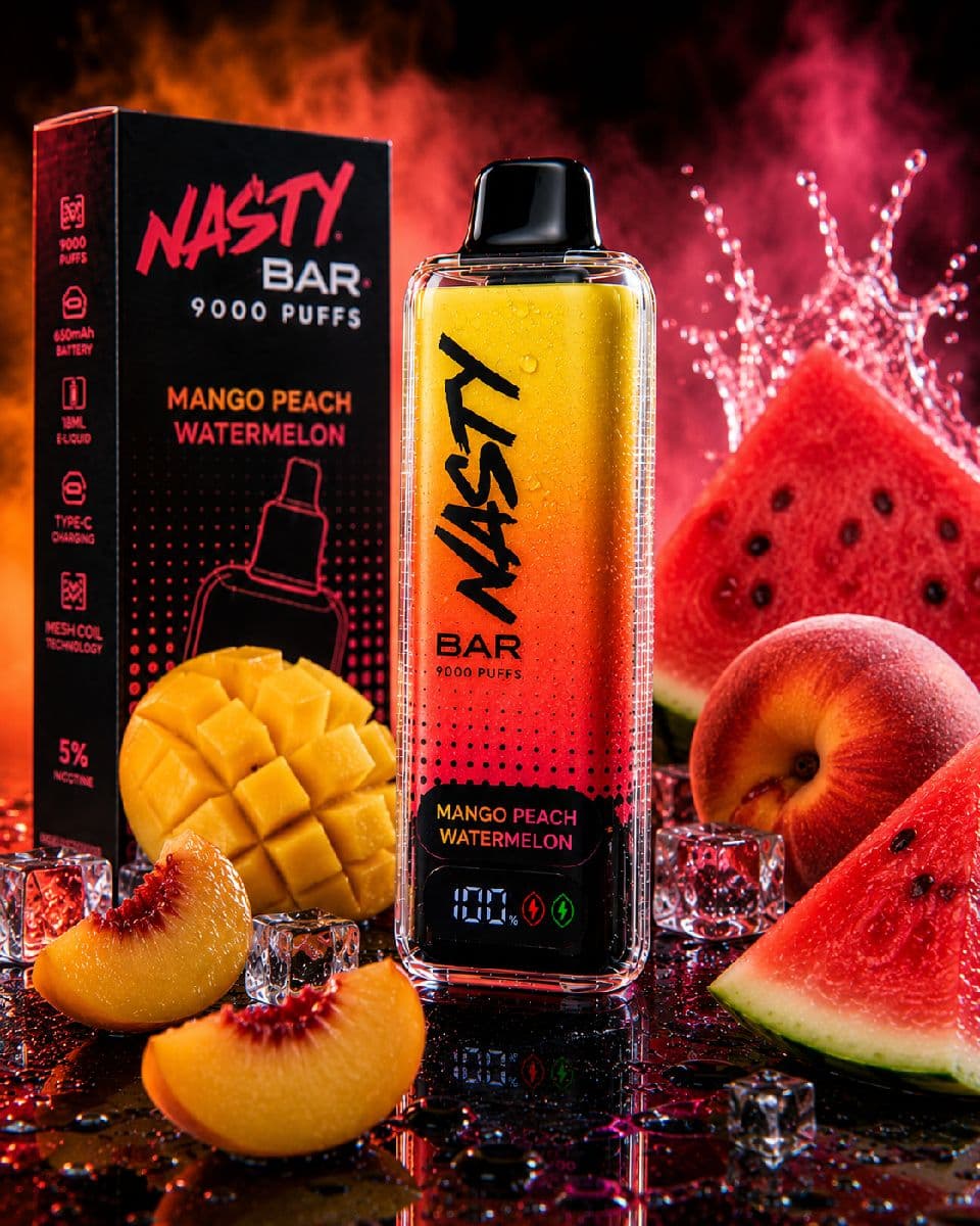 Nasty Bar 9000 Puffs Disposable Vape - Mango Peach Watermelon