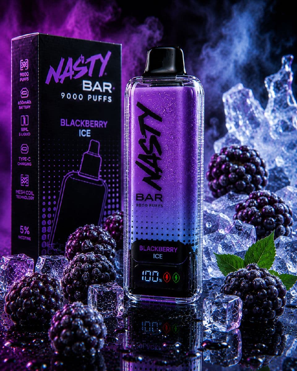Nasty Bar 9000 Puffs Disposable Vape - Blackberry Ice