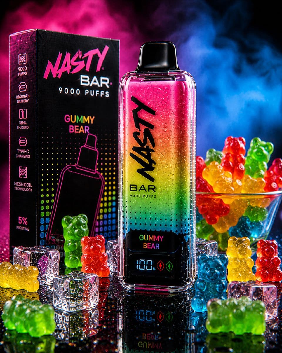 Nasty Bar 9000 Puffs Disposable Vape - Gummy Bear