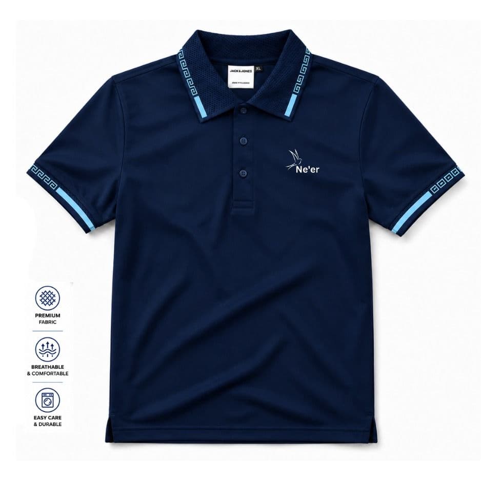 Premium Double PK Mesh Polo T-Shirt