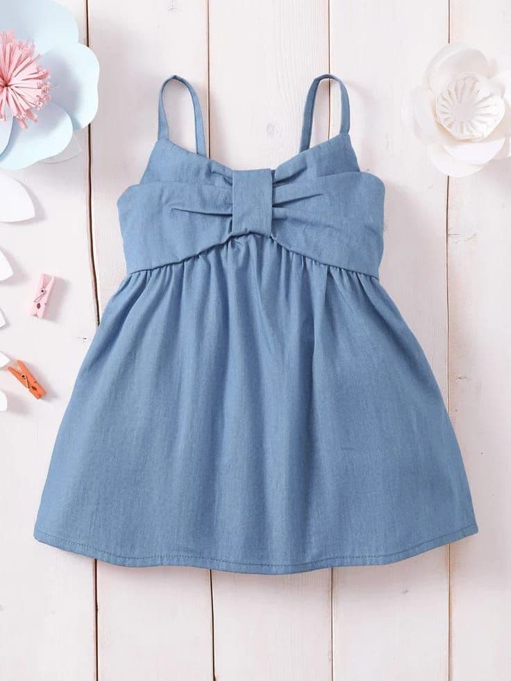 Baby Girl Bow Front A-Line Frock (১–২ বছর)