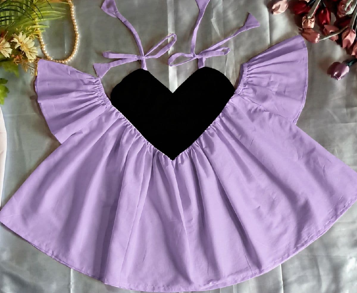 Baby Girl Heart Bodice Flare Frock (৬–৮ বছর)