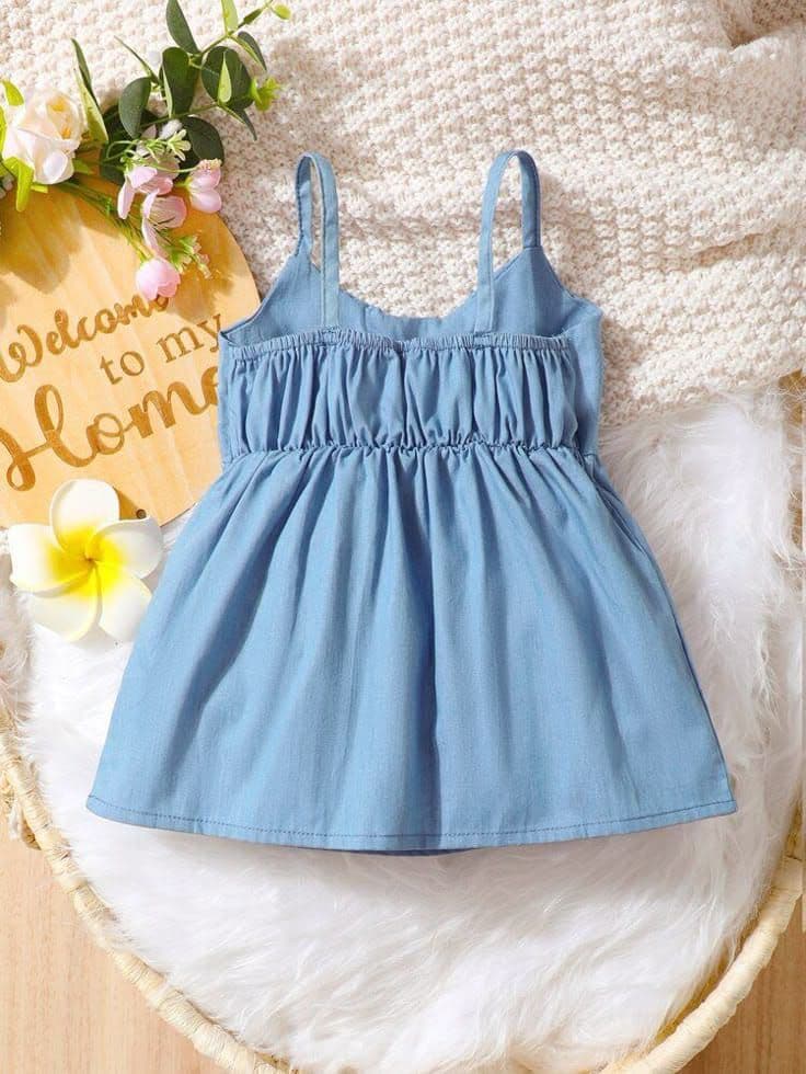 Baby Girl Bow Front A-Line Frock (০–১ বছর)