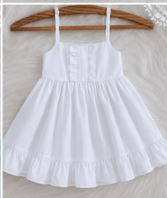 Baby Girl Ruffle Panel Flare Frock (০–১ বছর)