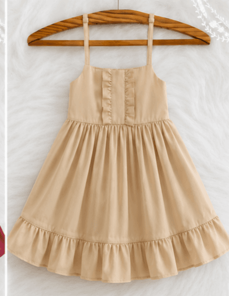 Baby Girl Ruffle Panel Flare Frock (৬–৮ বছর)
