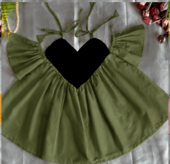 Baby Girl Heart Bodice Flare Frock (৮–১০ বছর)