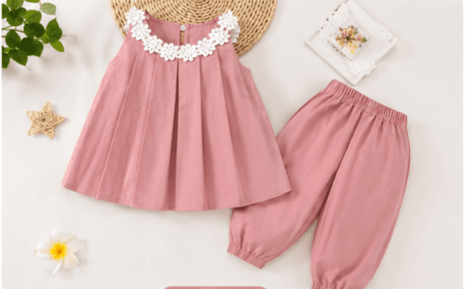 Baby Girl Harem Pant Set (০–১ বছর)