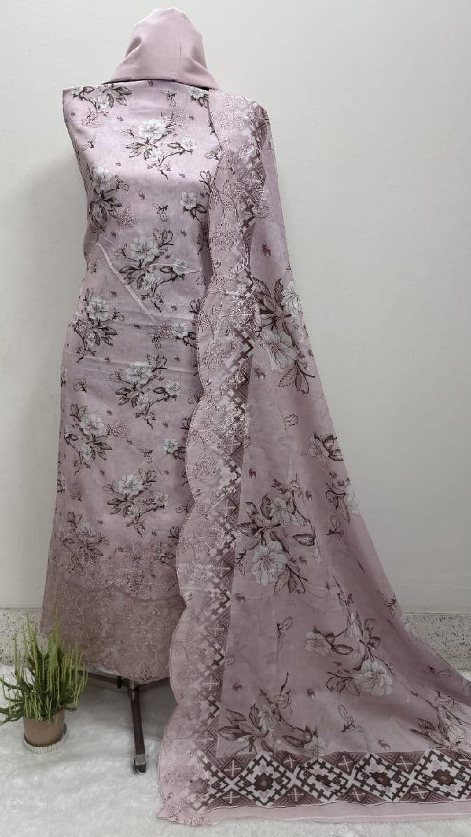 Unstitch Premium Quality Three Piece