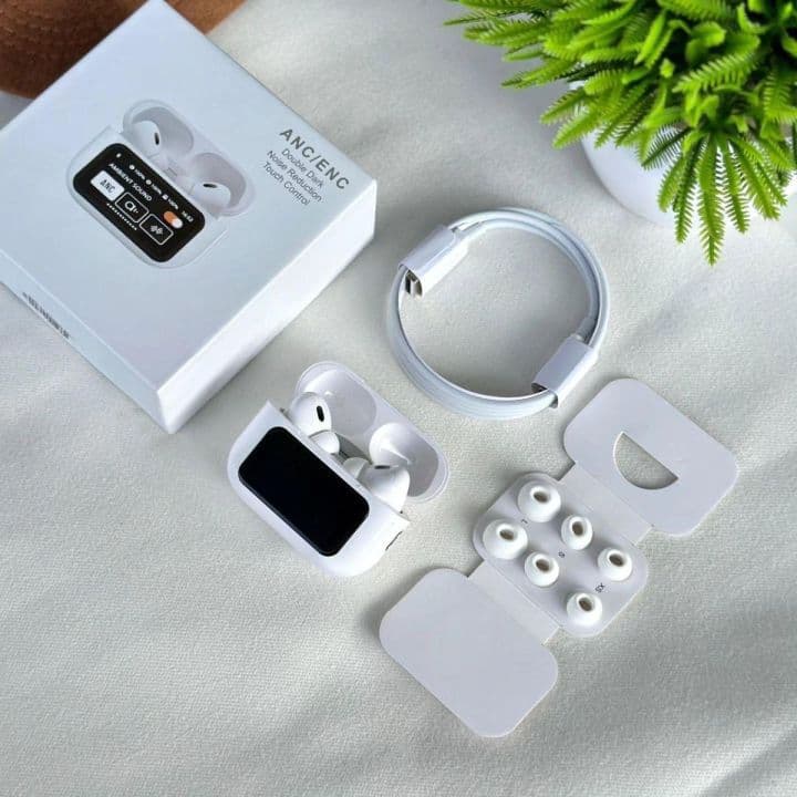A9 Pro ANC/ENC Smart Display Earbuds | Touch Screen TWS | Bluetooth 5.4