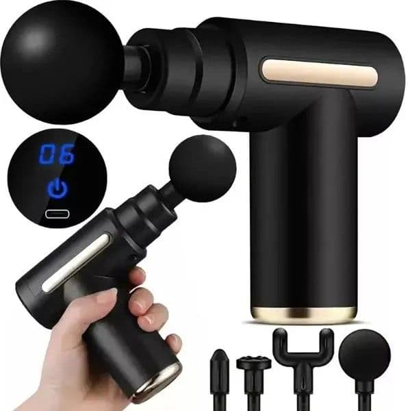 🌟 পাওয়ারফুল হ্যান্ডহেল্ড বডি ম্যাসাজ গান (Deep Tissue Massage Gun) 🌟
