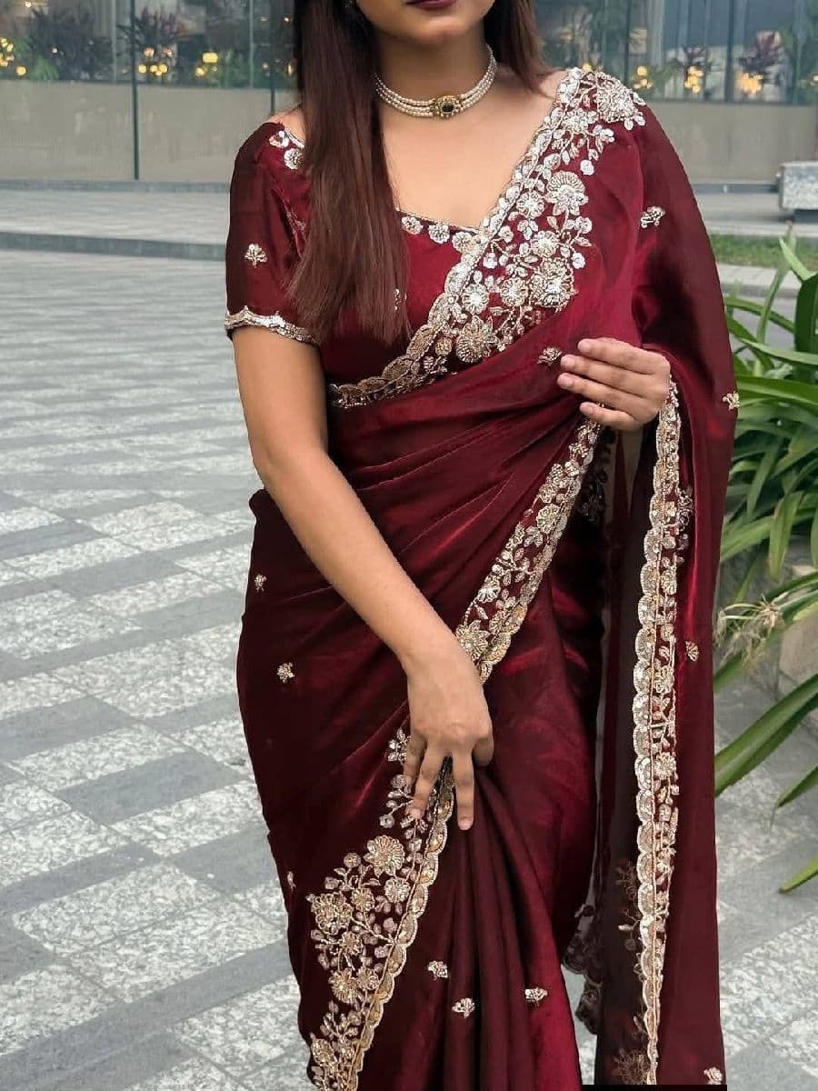 Indian Fendi Silk Saree