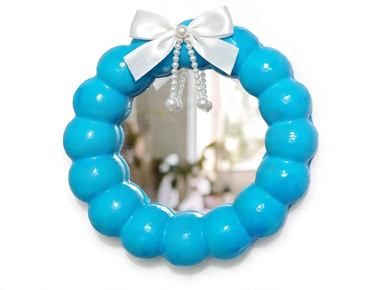 Pinterest Inspired Bubble Mirror with Bow - Wall Decor |