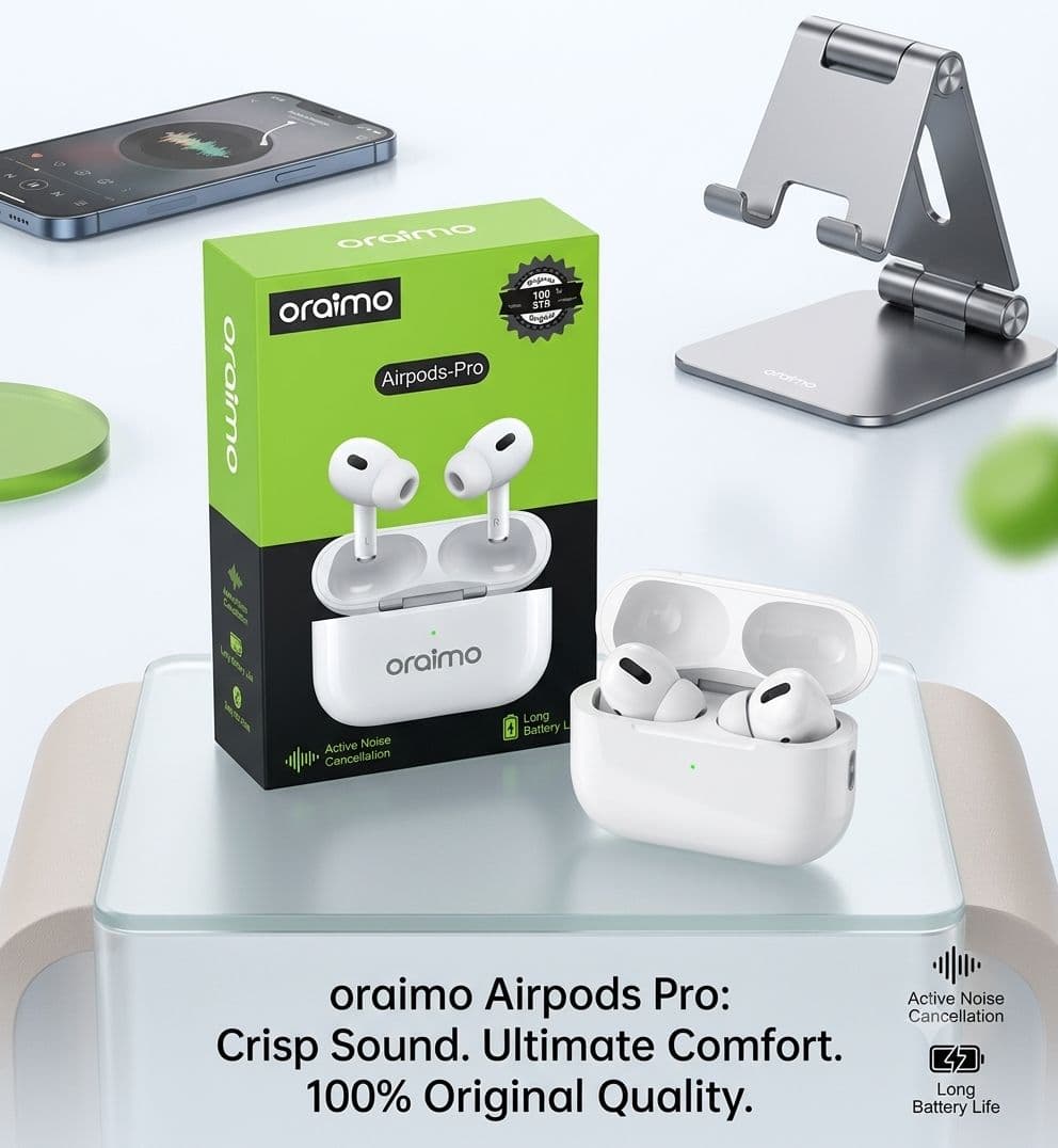 Oraimo AirPods Pro - TWS Wireless Bluetooth 5.0 Earbuds