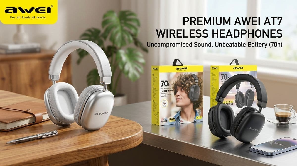 Awei AT7 Stereo Wireless Headphones