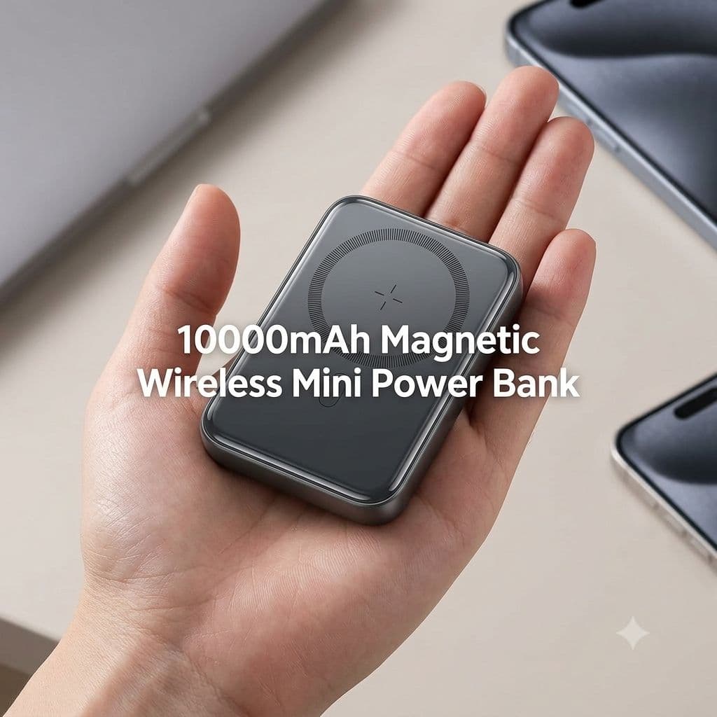 JOYROOM JR-W020 10000mAh 20W Magnetic Wireless Mini Power Bank