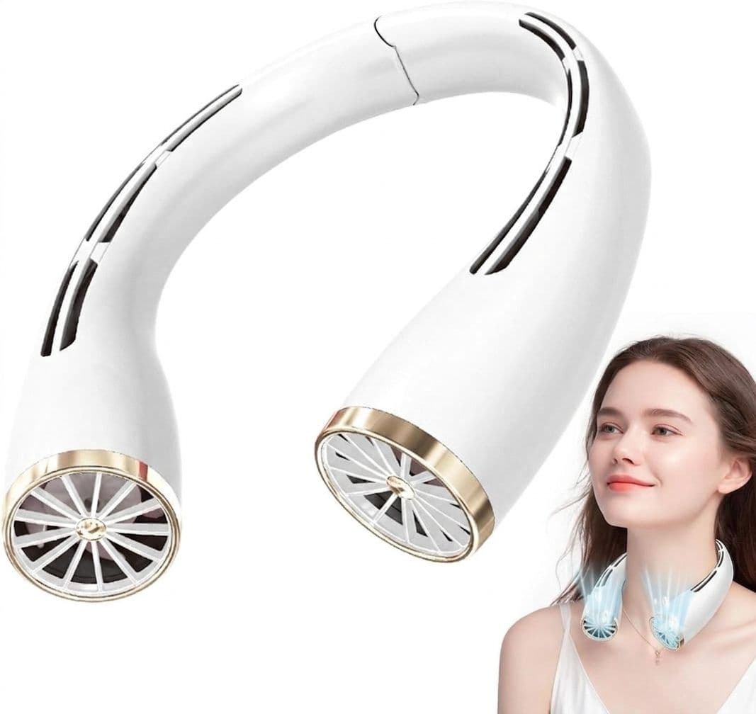 Mini Neck Portable Hanging Fan – তীব্র গরমে পান ঠান্ডা বাতাসের স্বস্তি!