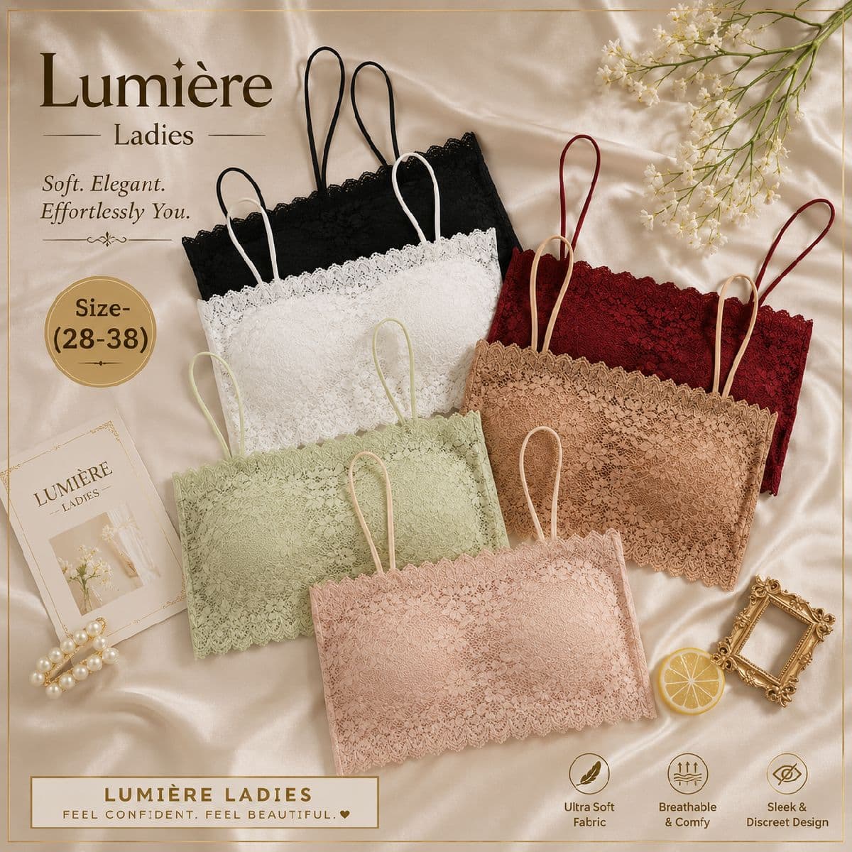 ✨ Premium Soft Ribbed Inner (Net D)