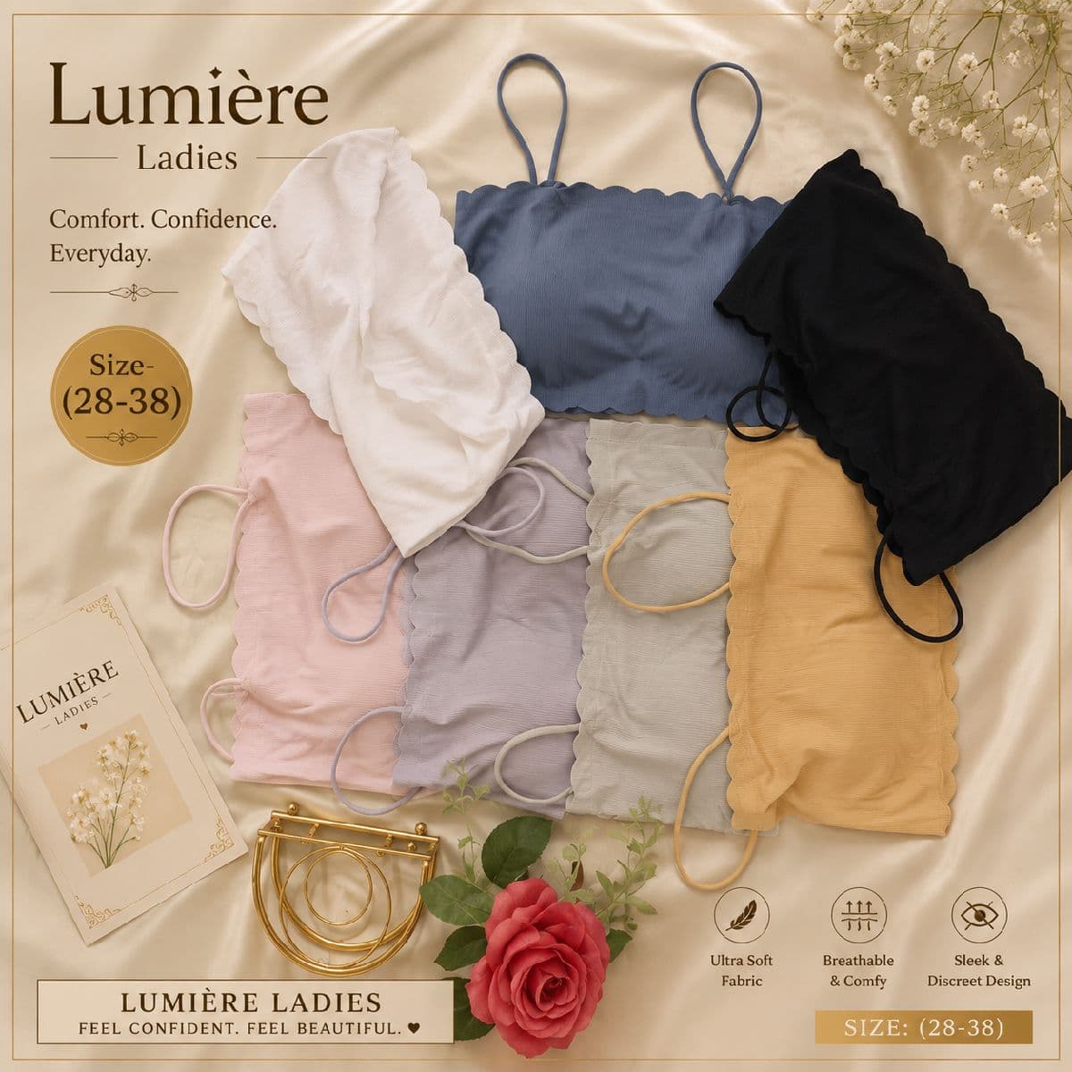 ✨ Premium Soft Ribbed Inner (New D)