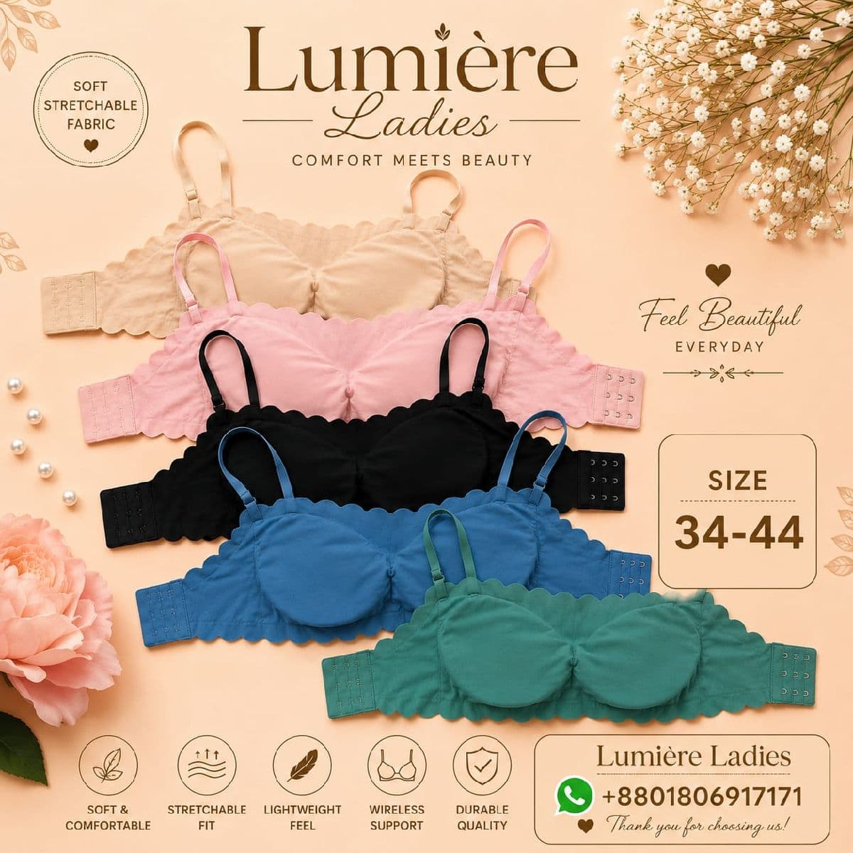 ✨ Premium Soft V Shape Inner