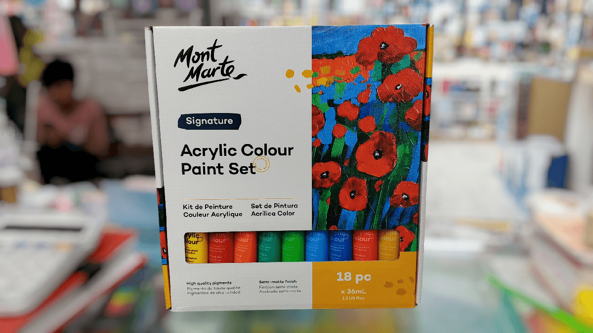 🎨 Mont Marte Acrylic Colour Set - 18টি রঙ, 36 মি.লি.