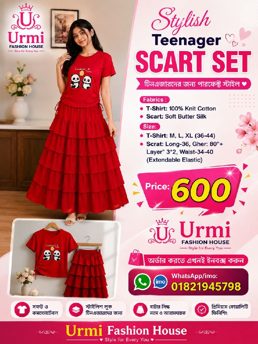 Stylish Teenager Scart Set