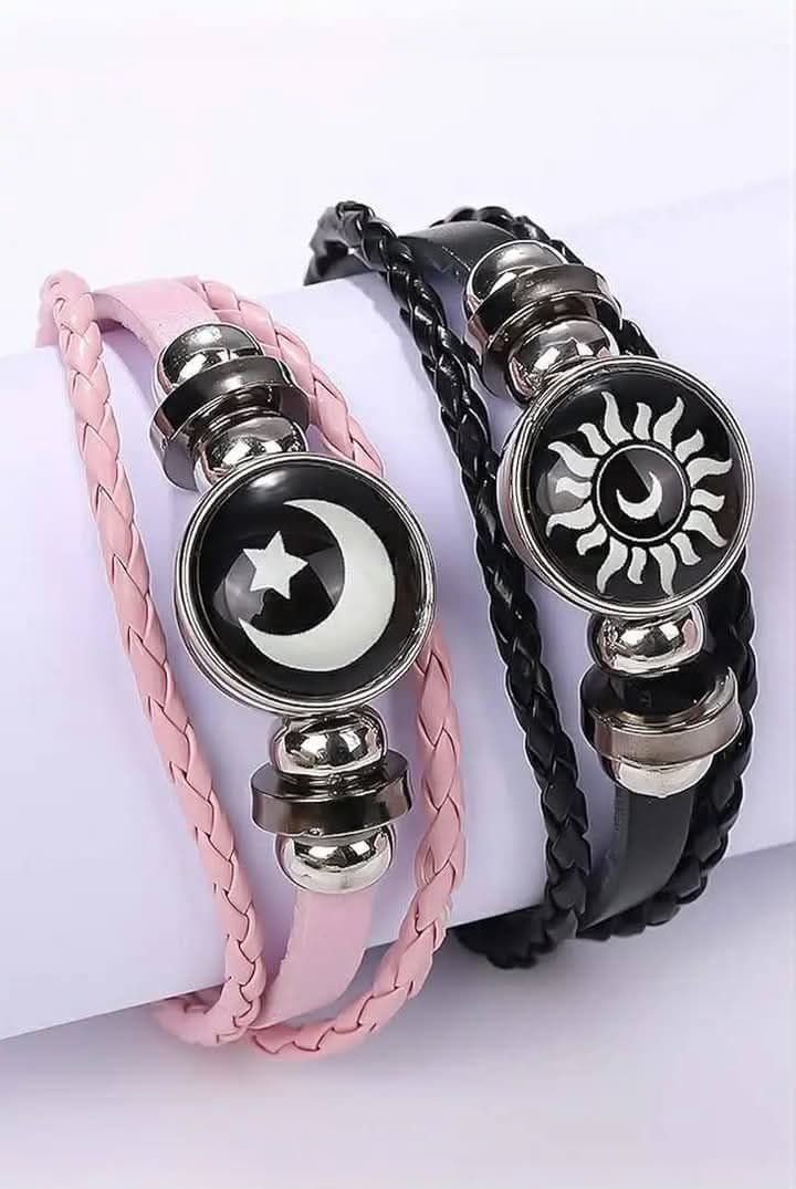 Trendy Couple Sun Moon Bracelet
