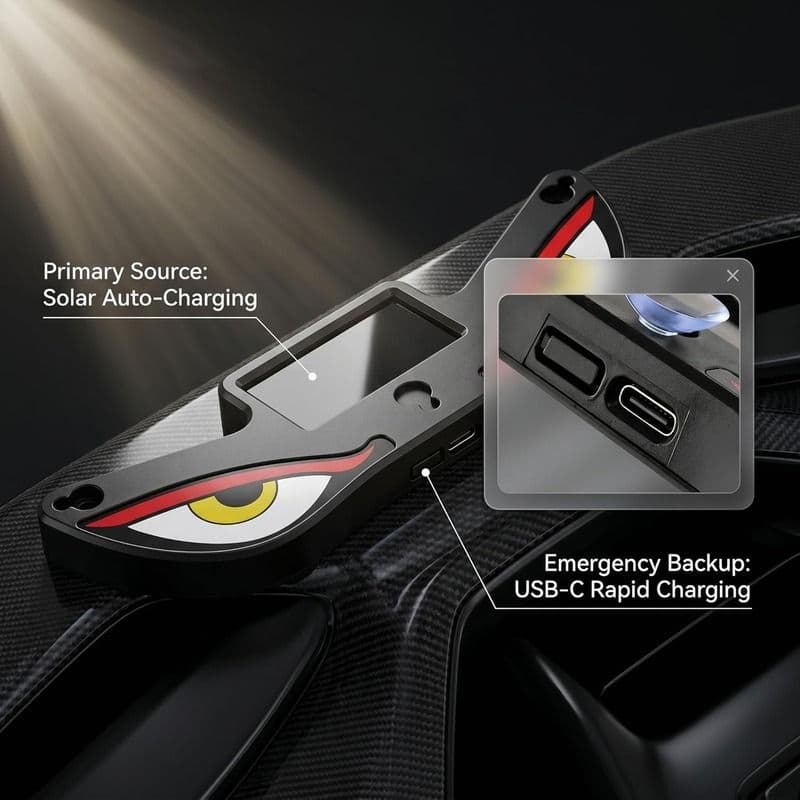 Solar Devil Eyes Led car/bike windo